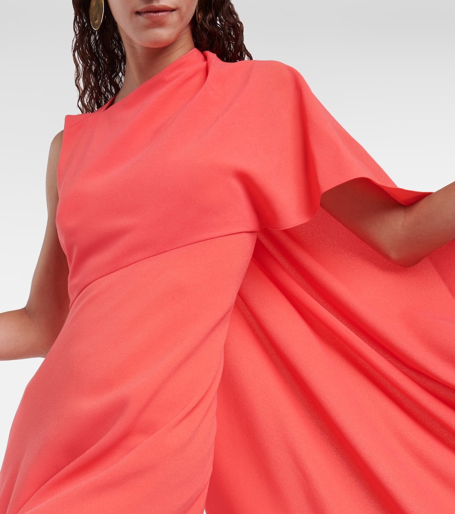 Roksanda Pascale cape-detail crêpe maxi dress