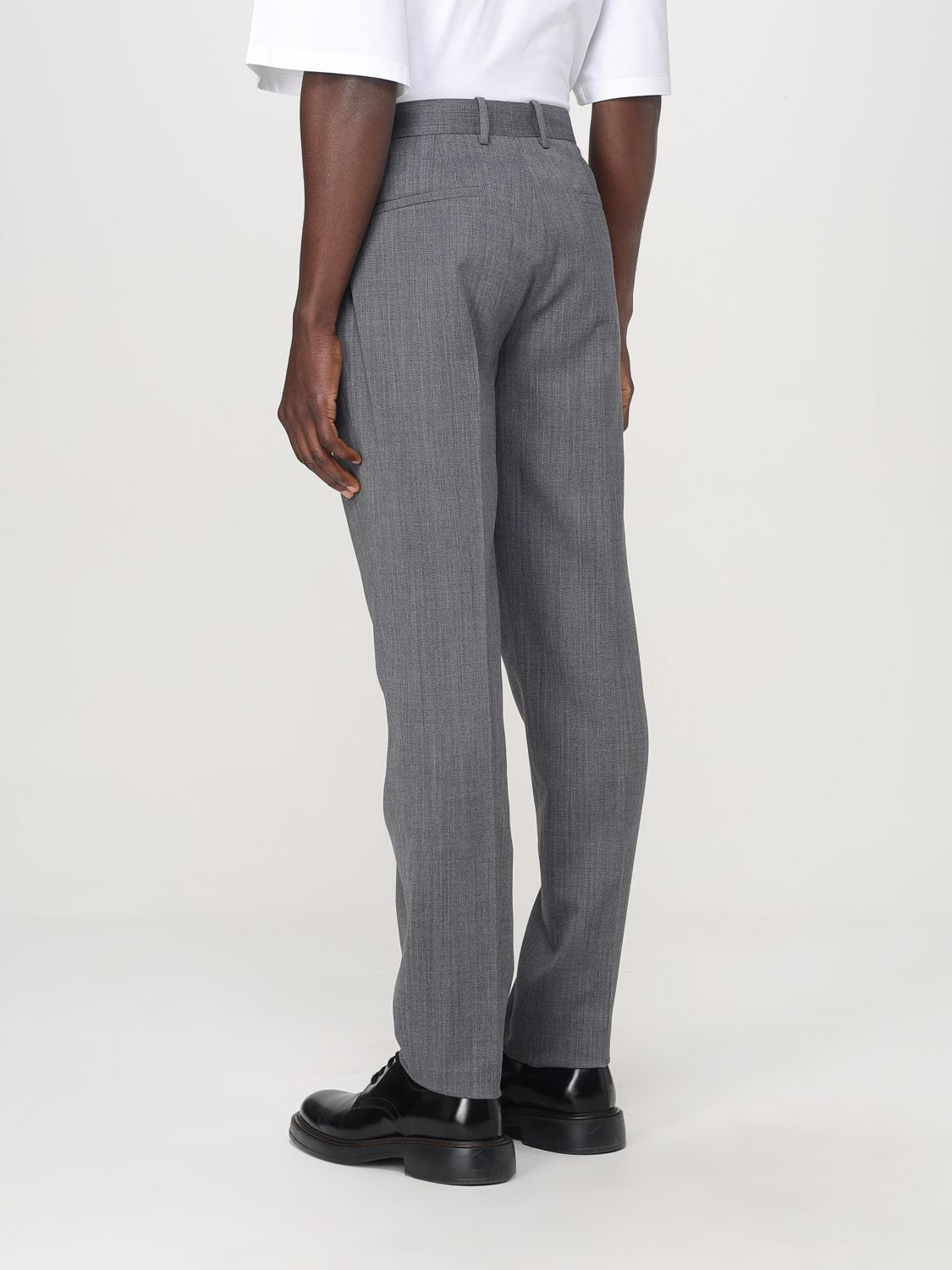 Slim-fit wool trousers - Grey