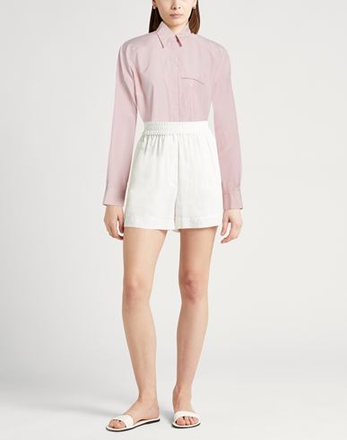 Woman Shirt Pink Size 6 Cotton, Polyester