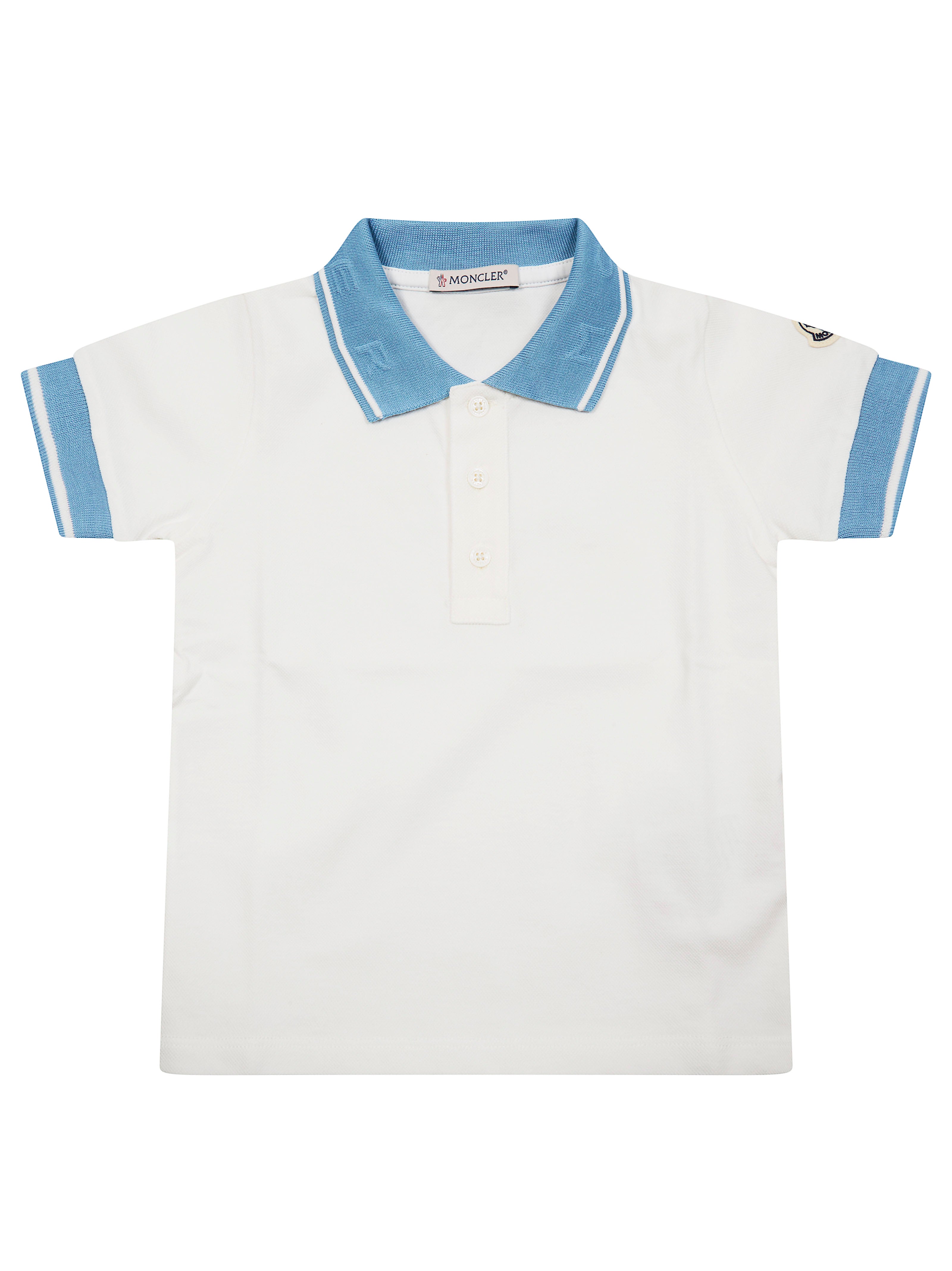 Contrast-Trim Short-Sleeve Polo for Baby