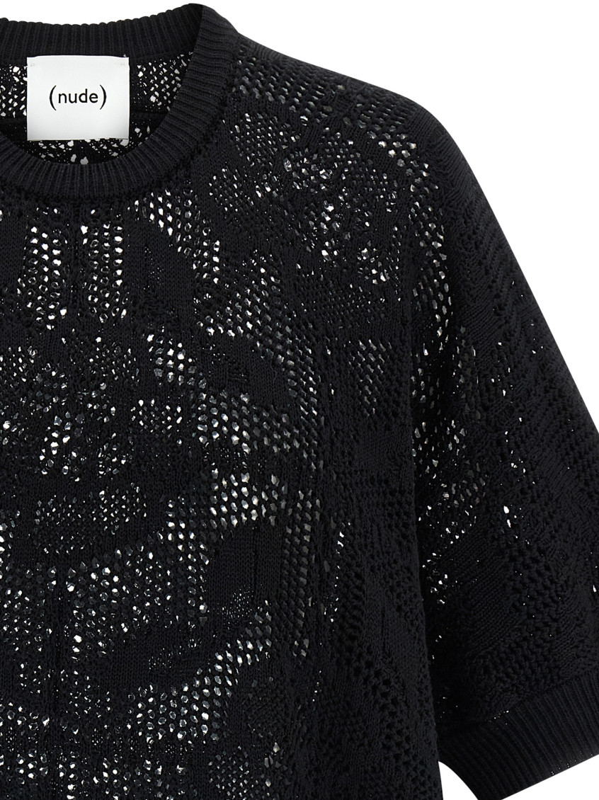 () Openwork Cotton Sweater