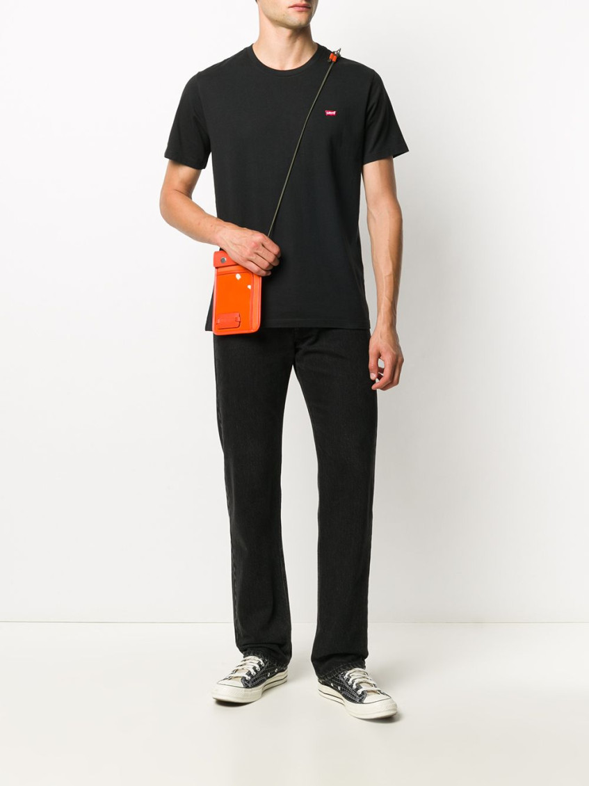 Embroidered logo T-shirt - Black