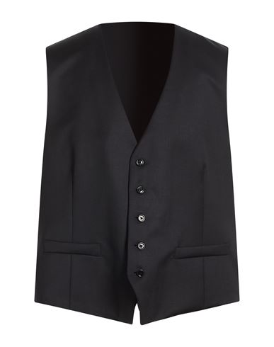 Man Tailored Vest Midnight blue Size 42 Wool