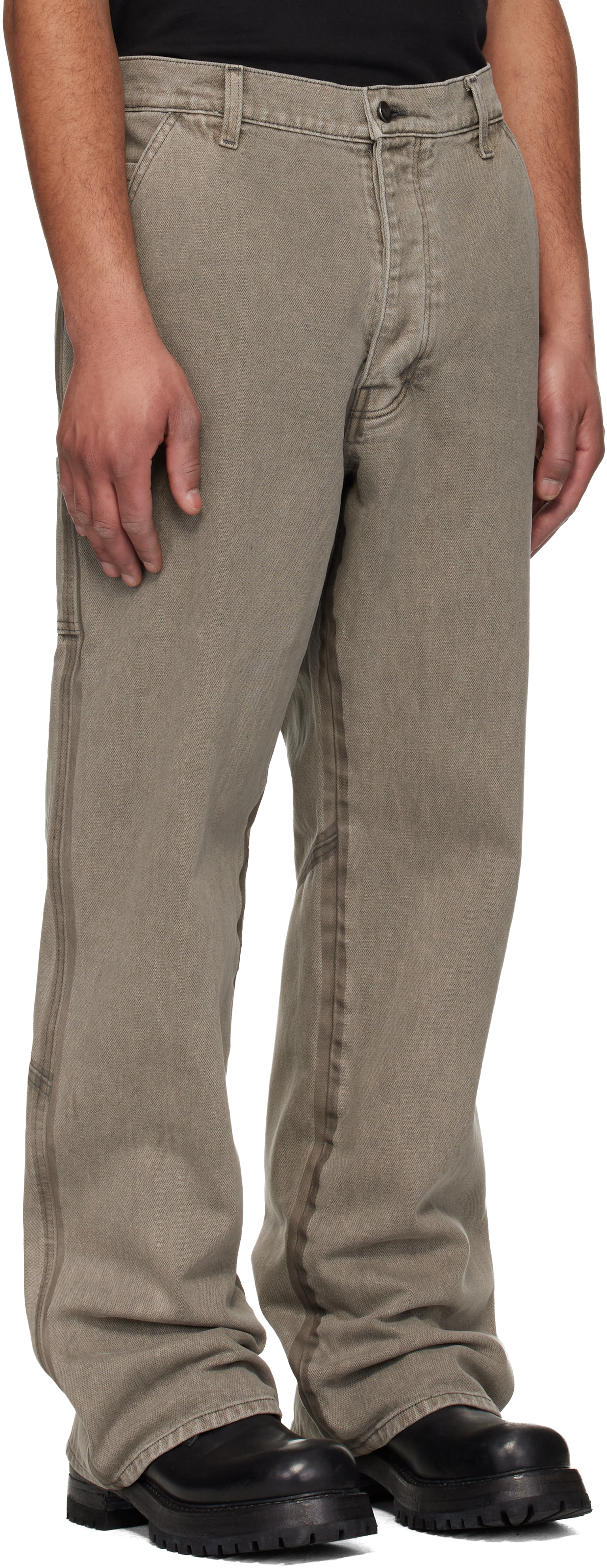 Gray Underground Taped Seam Trousers