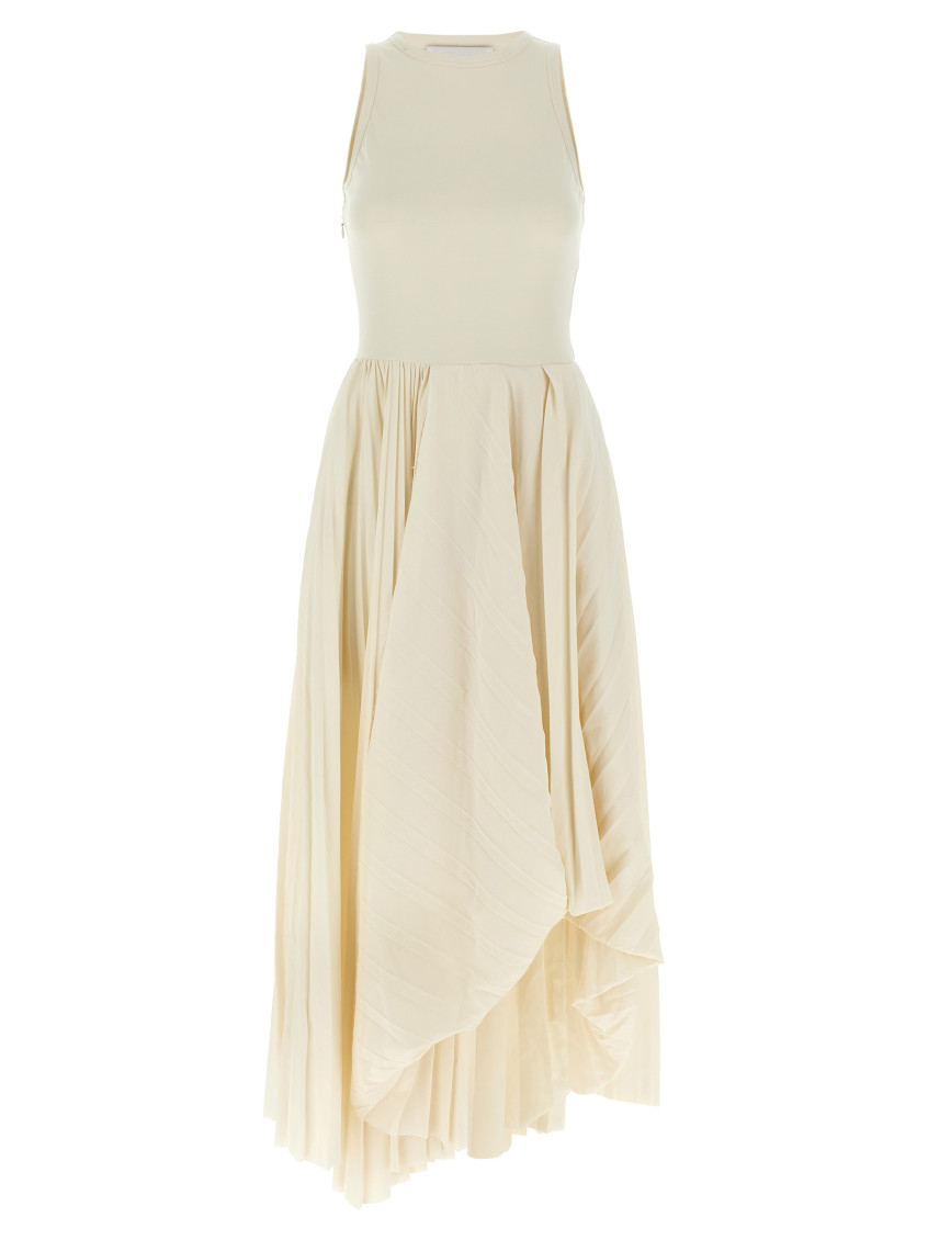 White Asymmetrical Dress