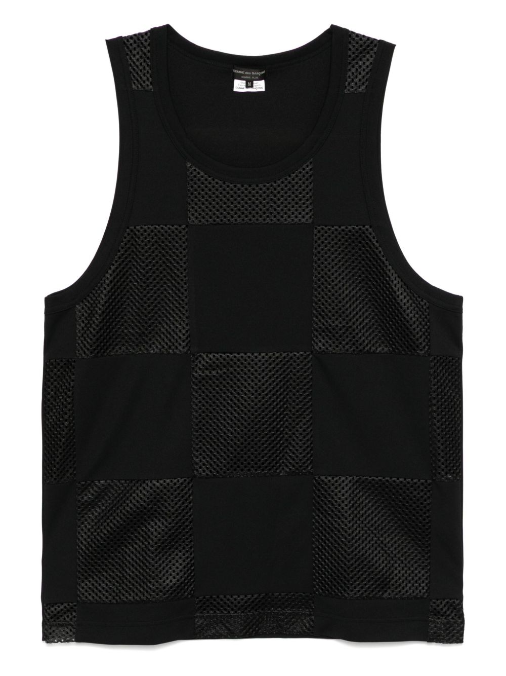 Comme des Garçons Homme Plus mesh tank top - Black