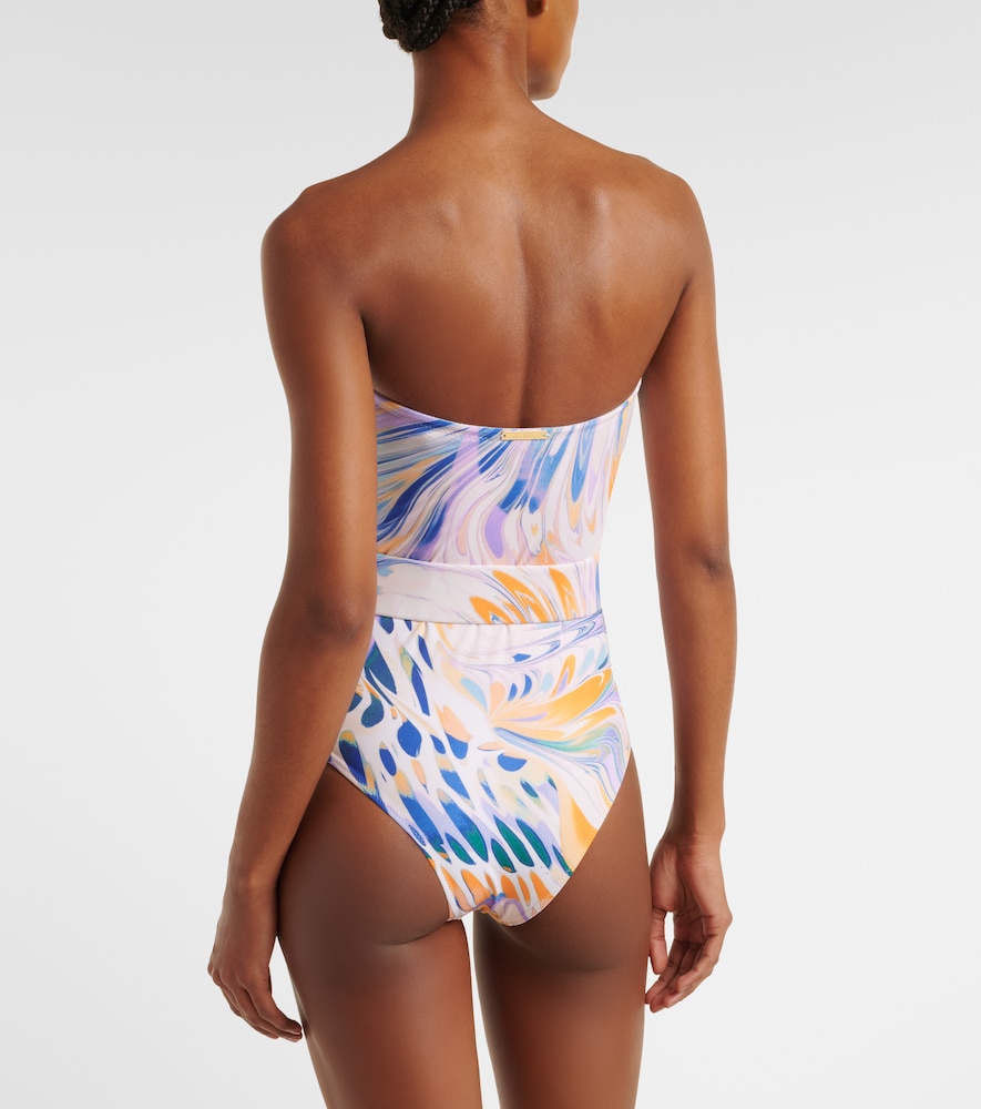 Iris belted printed swimsuit