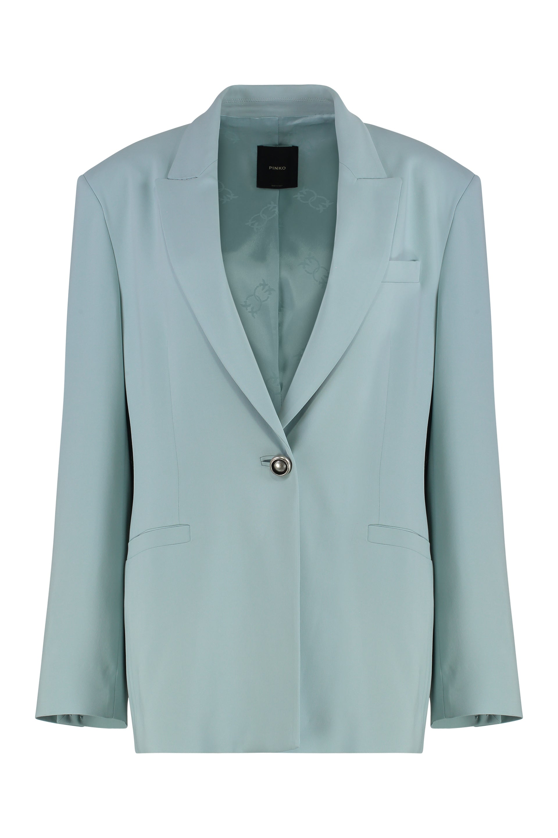 Feminine Tailored One-Button Mini Jacket