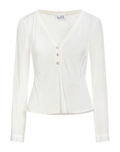 Woman Top Ivory Size S Viscose