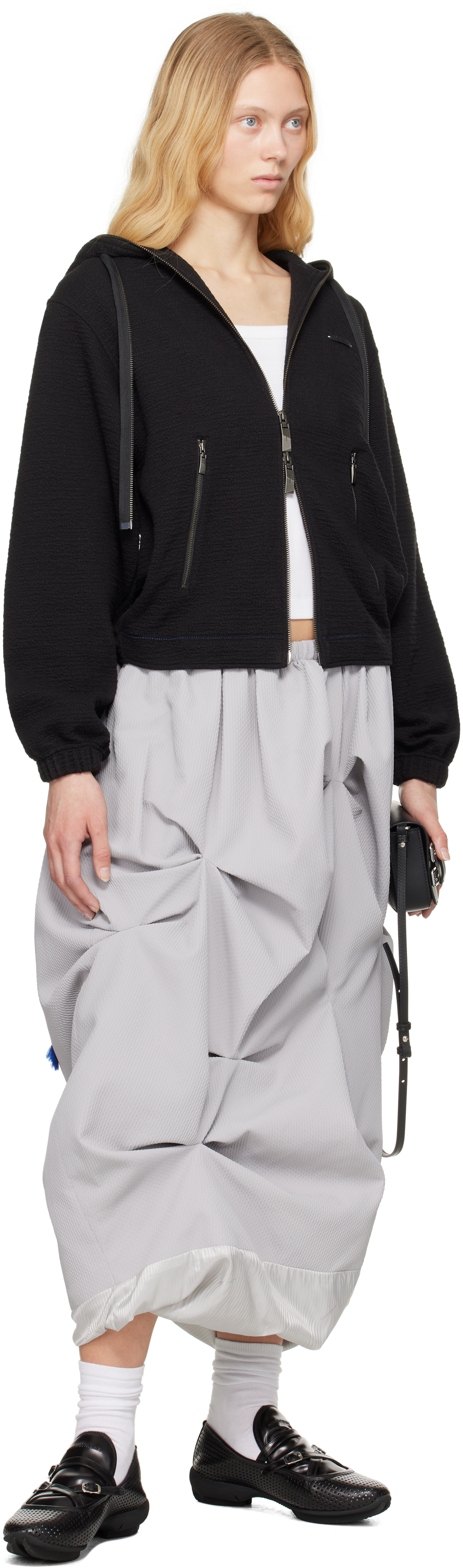 ADER error Gray Product. 73 Midi Skirt
