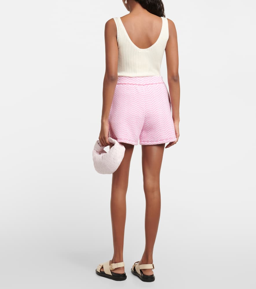 Barrie Cashmere and cotton-blend bouclé shorts
