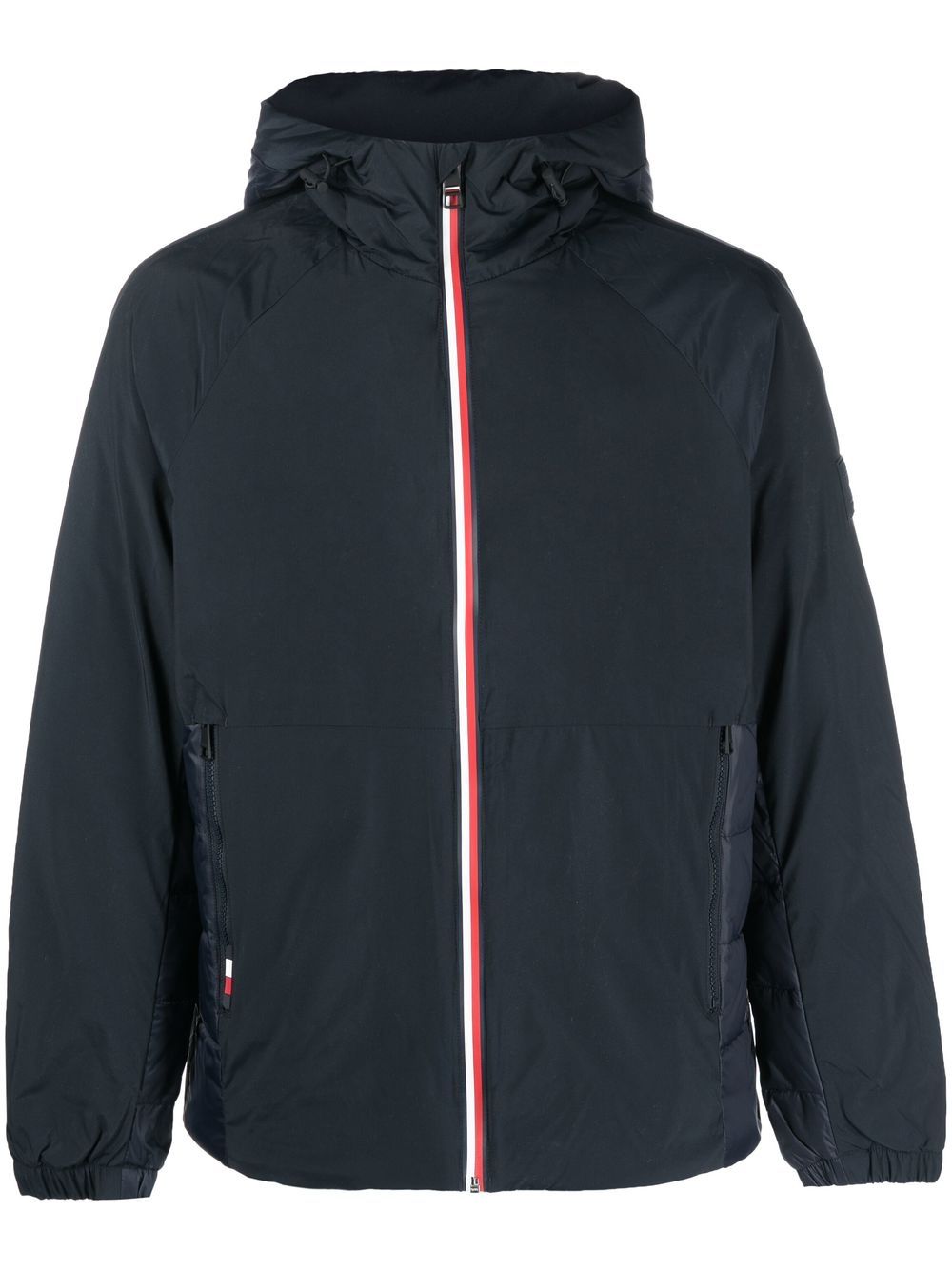 Down-padded hooded jacket - Blue