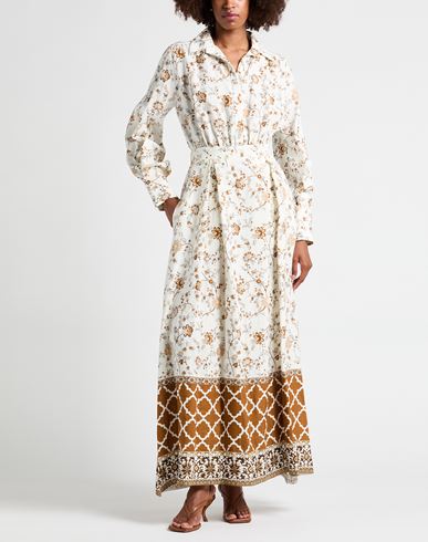 Woman Maxi dress Off white Size 2 Linen