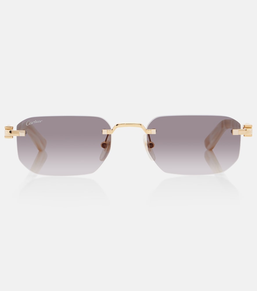 Signature C rectangular sunglasses