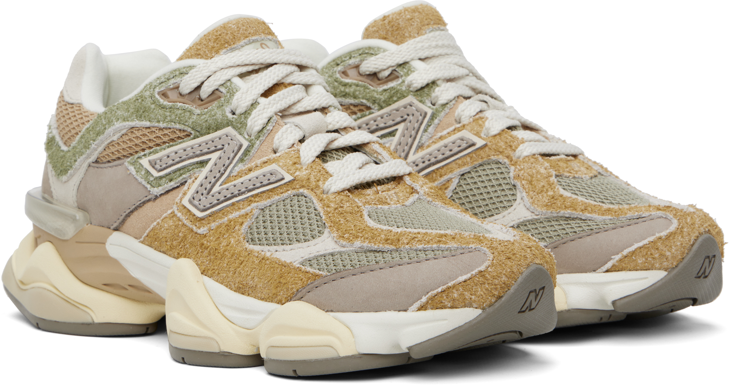 New Balance Khaki & Gray 9060 Sneakers