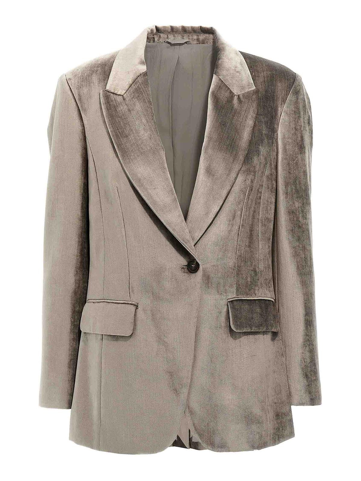 Single-Breasted Chenille Blazer Blazer And Suits