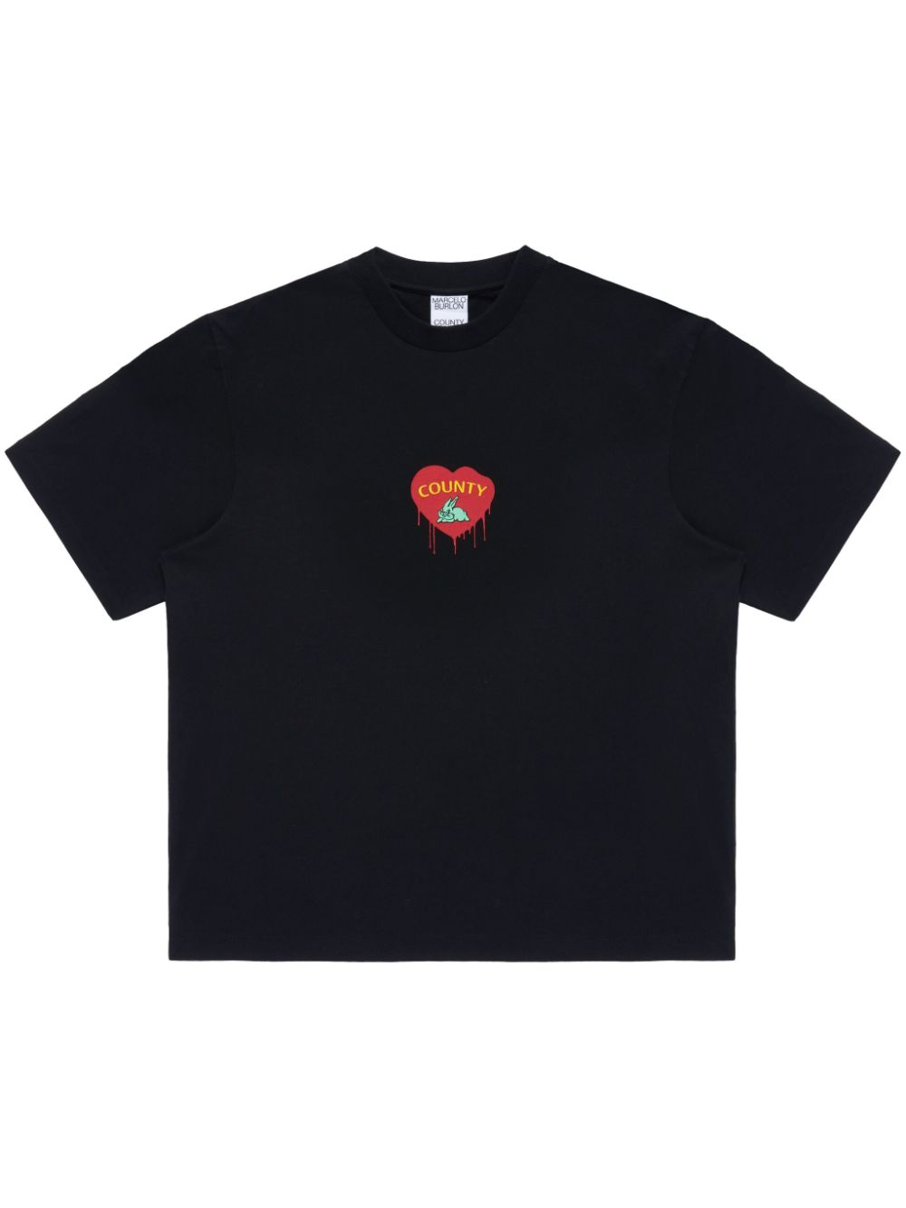 Bunny Heart T-shirt - Black