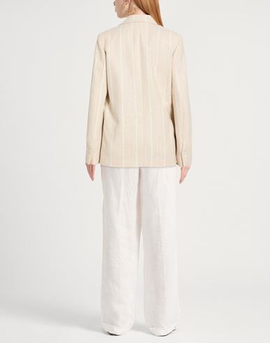 Woman Blazer Beige Size 0 Alpaca wool, Polyamide, Linen