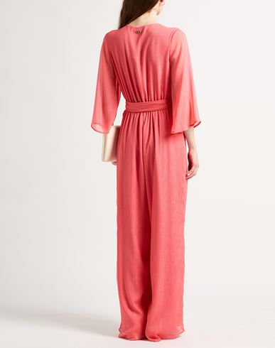 Woman Jumpsuit Coral Size 8 Polyester