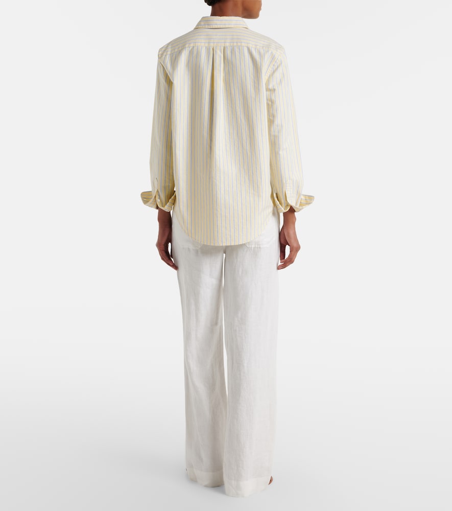 Linen wide-leg pants