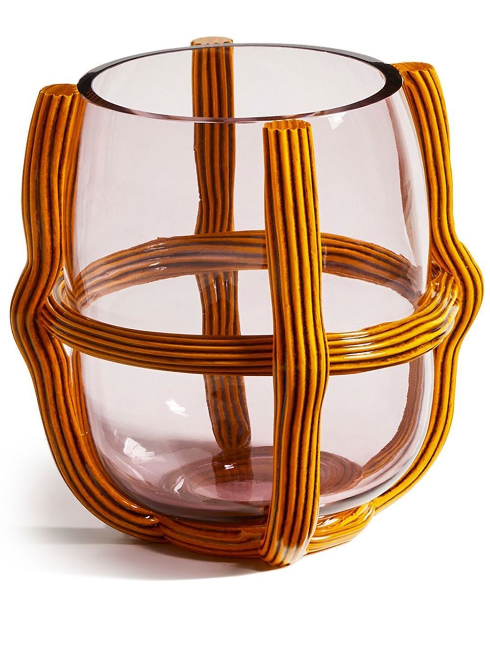 Sestiere Murano glass vase (26cm) - Yellow