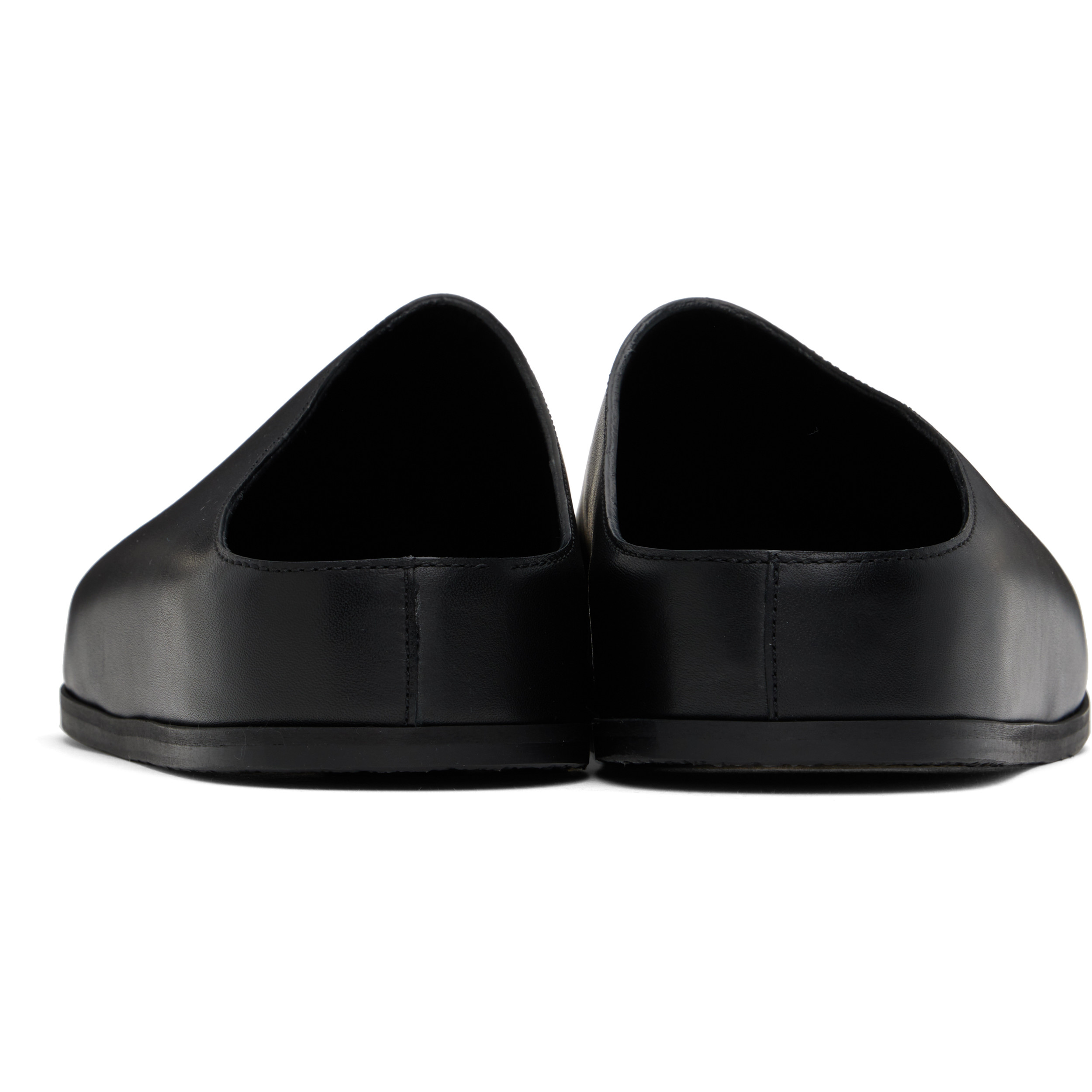 Black Wearing Clog Loafers
