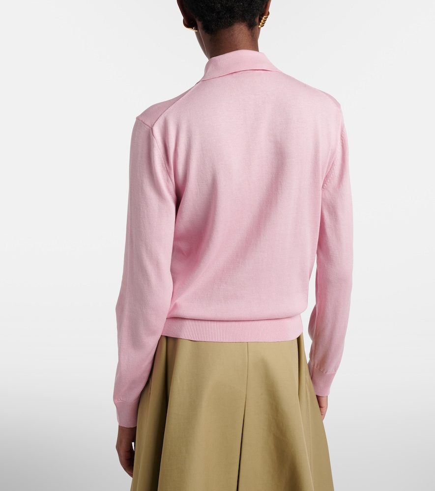 Blazé Milano Alegria silk and cotton polo sweater