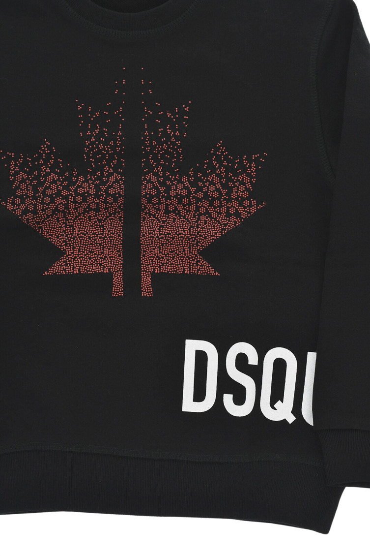 Boys Black Graphic Sweatshirt