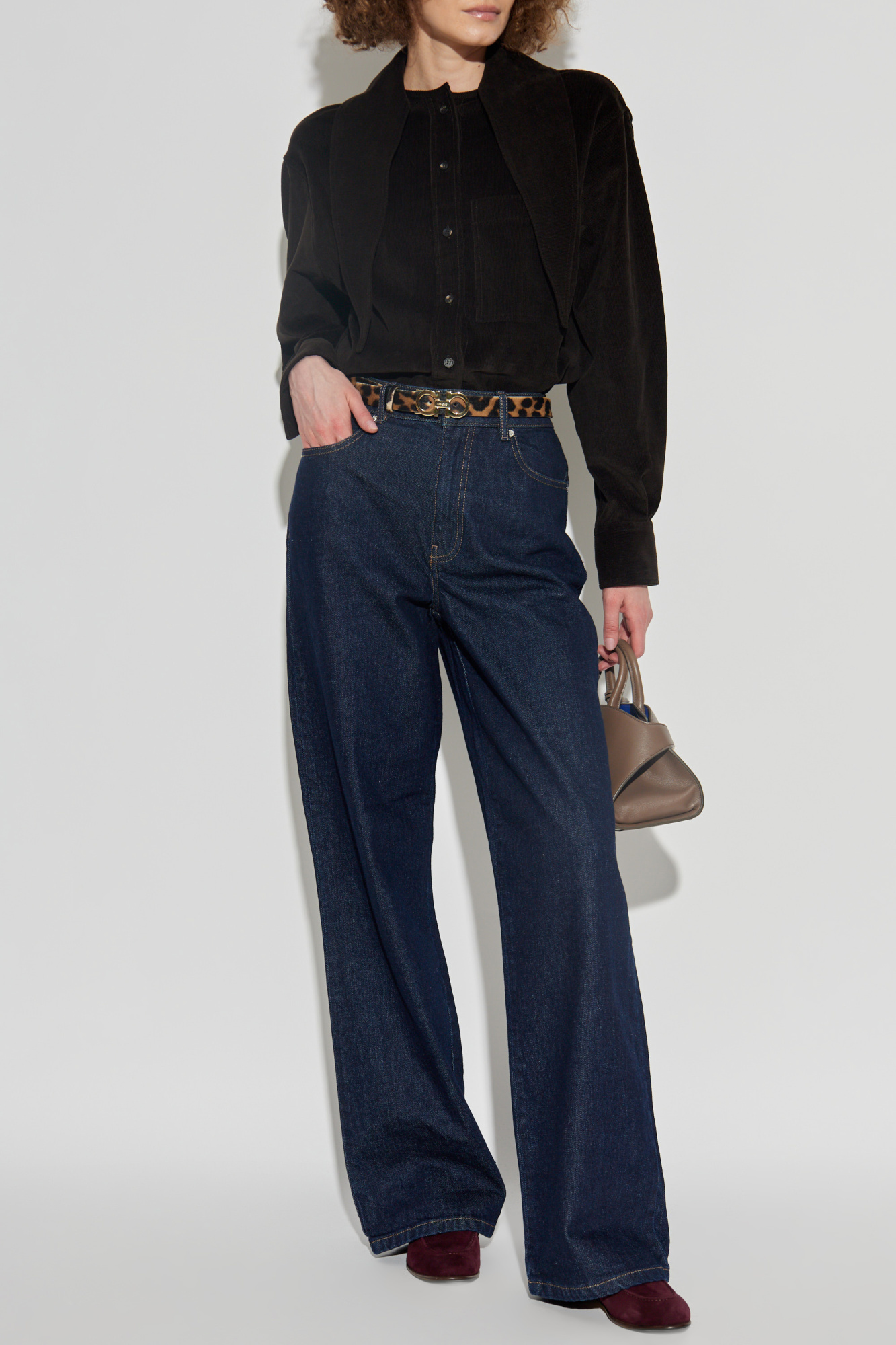 Corduroy Shirt, Women's, Brown