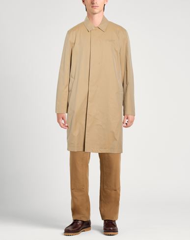 Maison Kitsuné Man Overcoat & Trench Coat Beige Size M Cotton