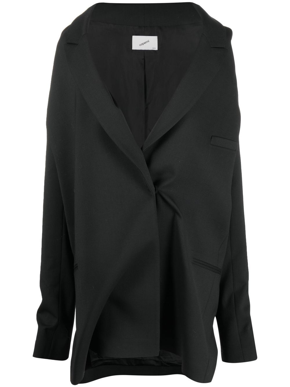 Single-breasted blazer dress - Black