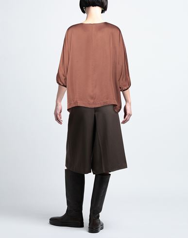 Rossopuro Woman Top Brown Size M Viscose