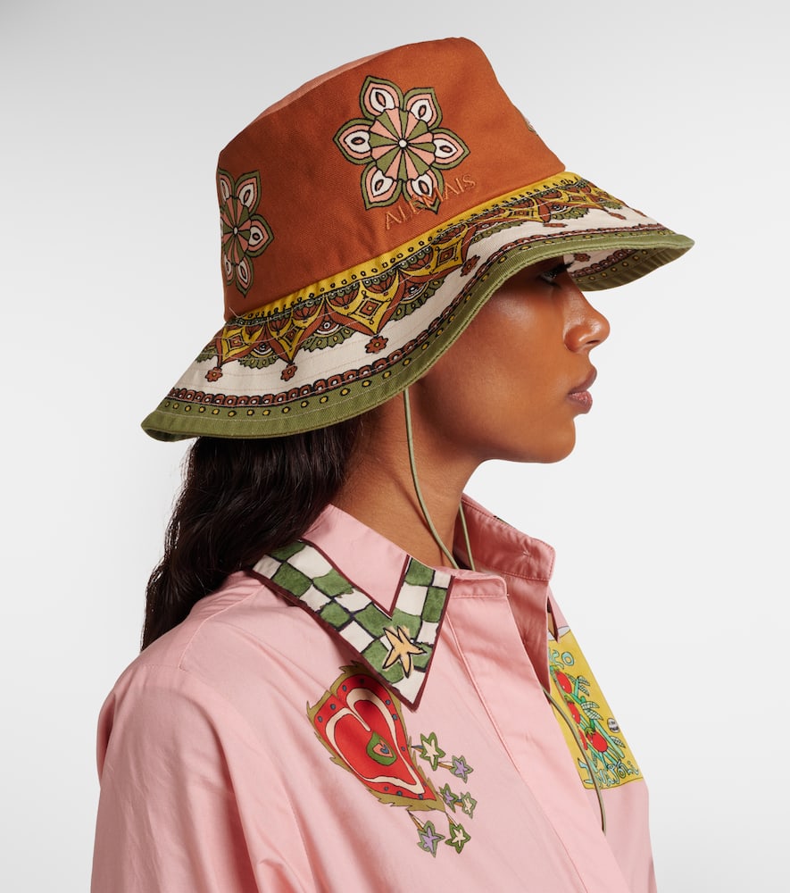 Alémais Printed cotton fedora