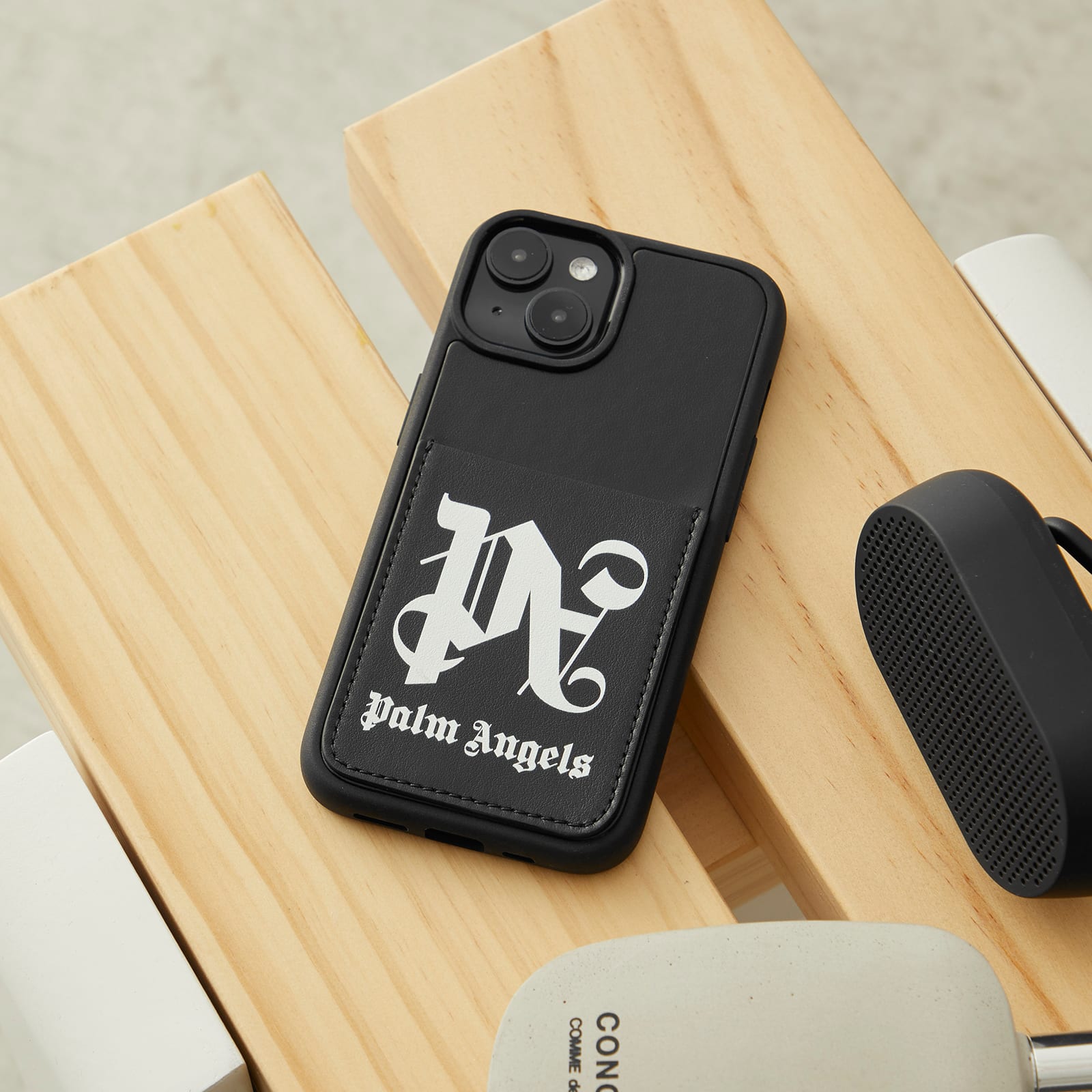 Men's Monogram 15 iPhone Case in Black 