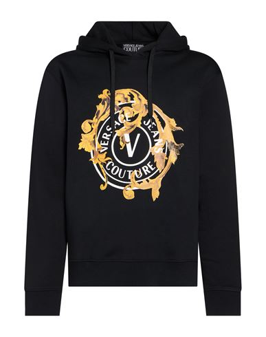 Man Sweatshirt Black Size L Cotton