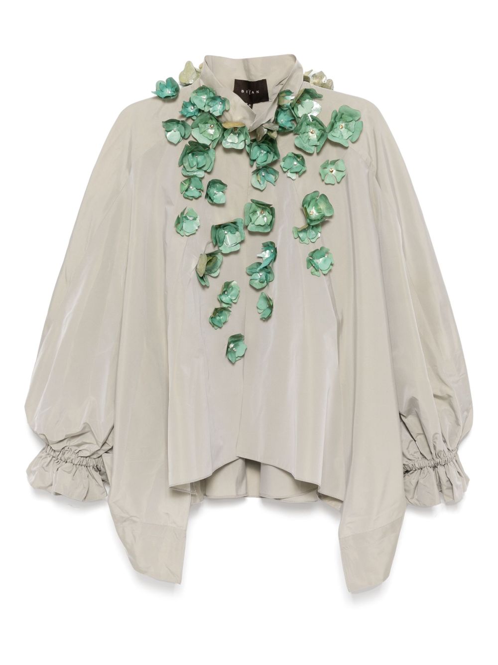 Embellished taffeta jacket - Grey
