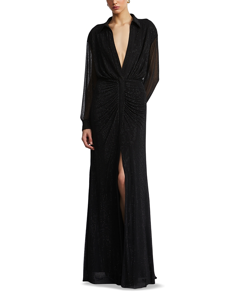 Embellished Shirt Gown