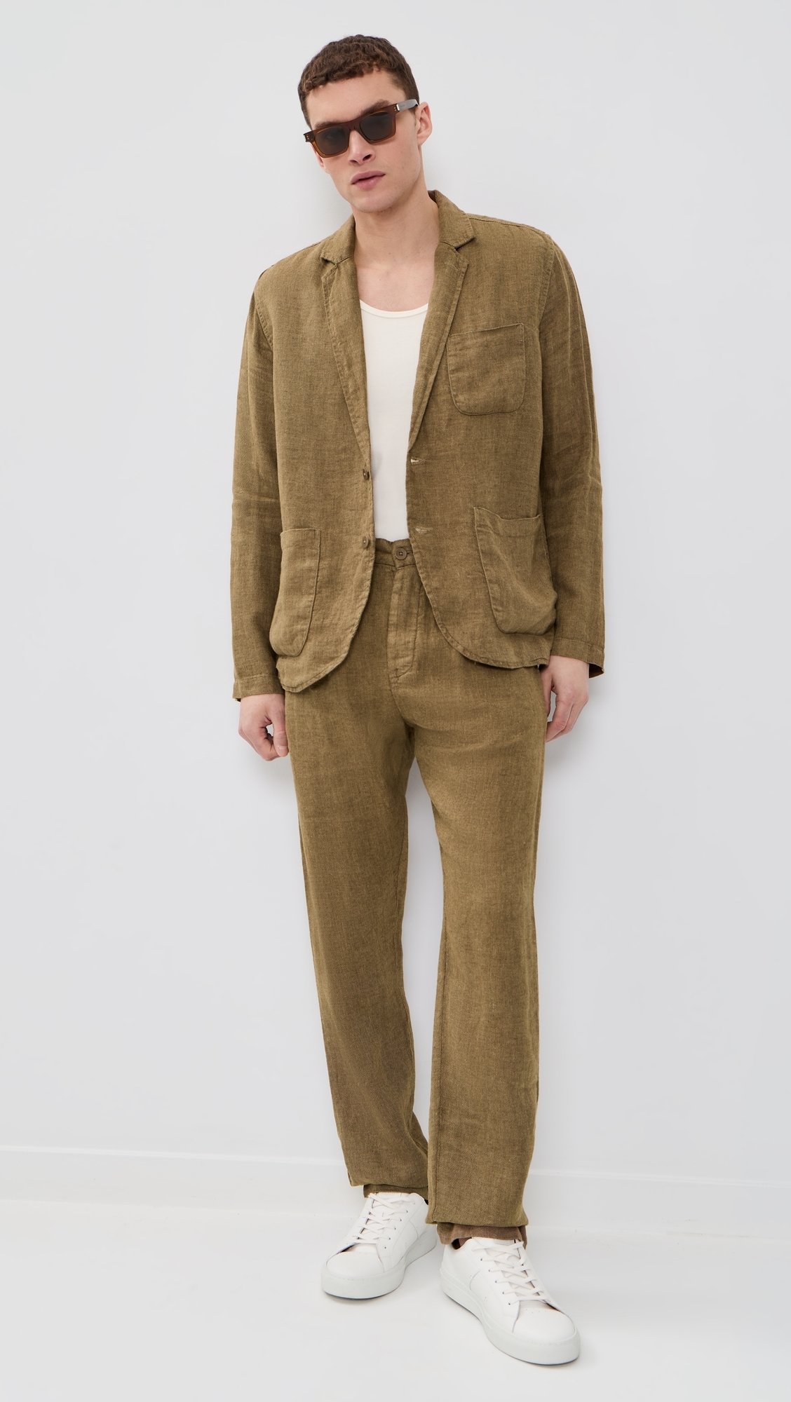 Linen Alta Blazer Chai