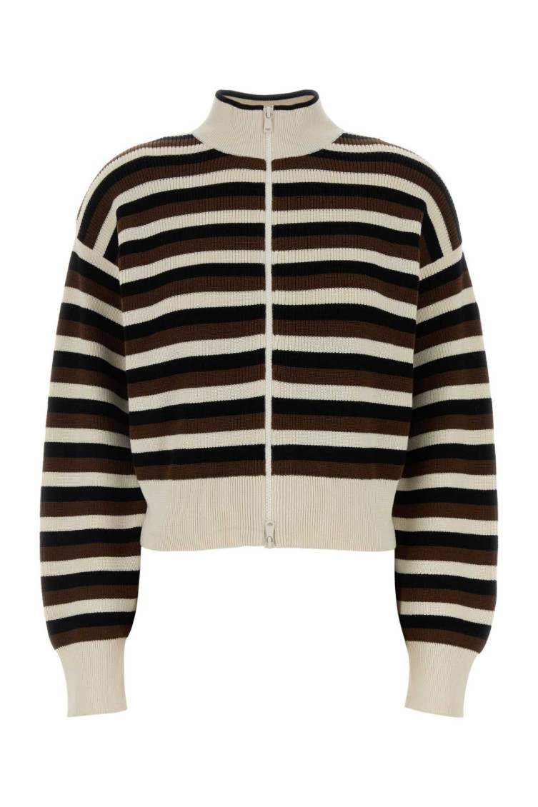 Embroidered Cotton Cardigan C0z10 Exterior: Maglieria - Women