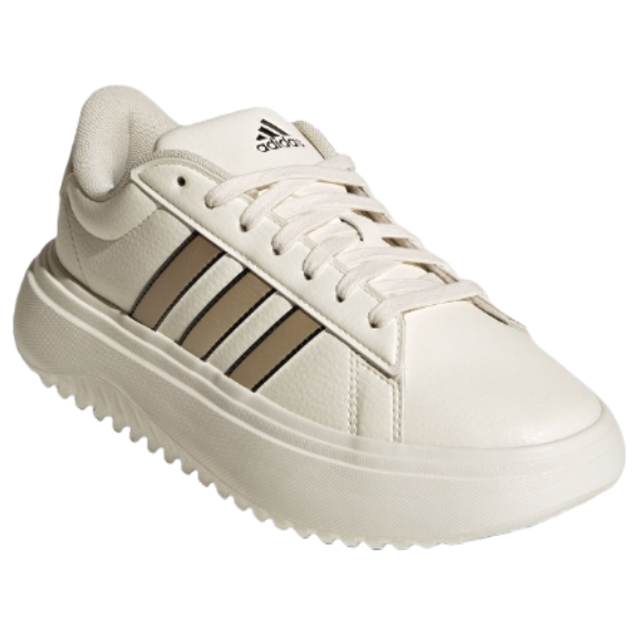 (WMNS) Grand Court Platform Shoes 'Chalk White Cyber Metallic'