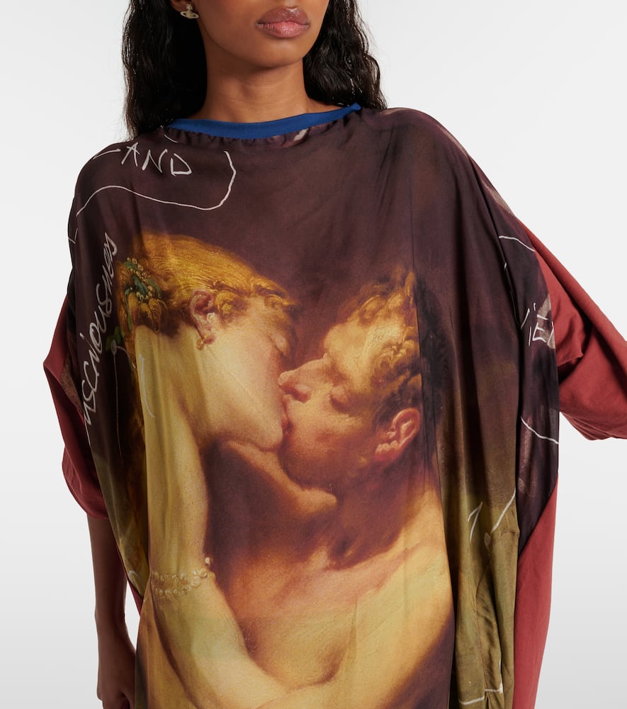 Kiss printed T-shirt dress