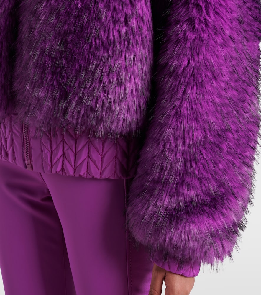 Indira reversible faux-fur ski jacket