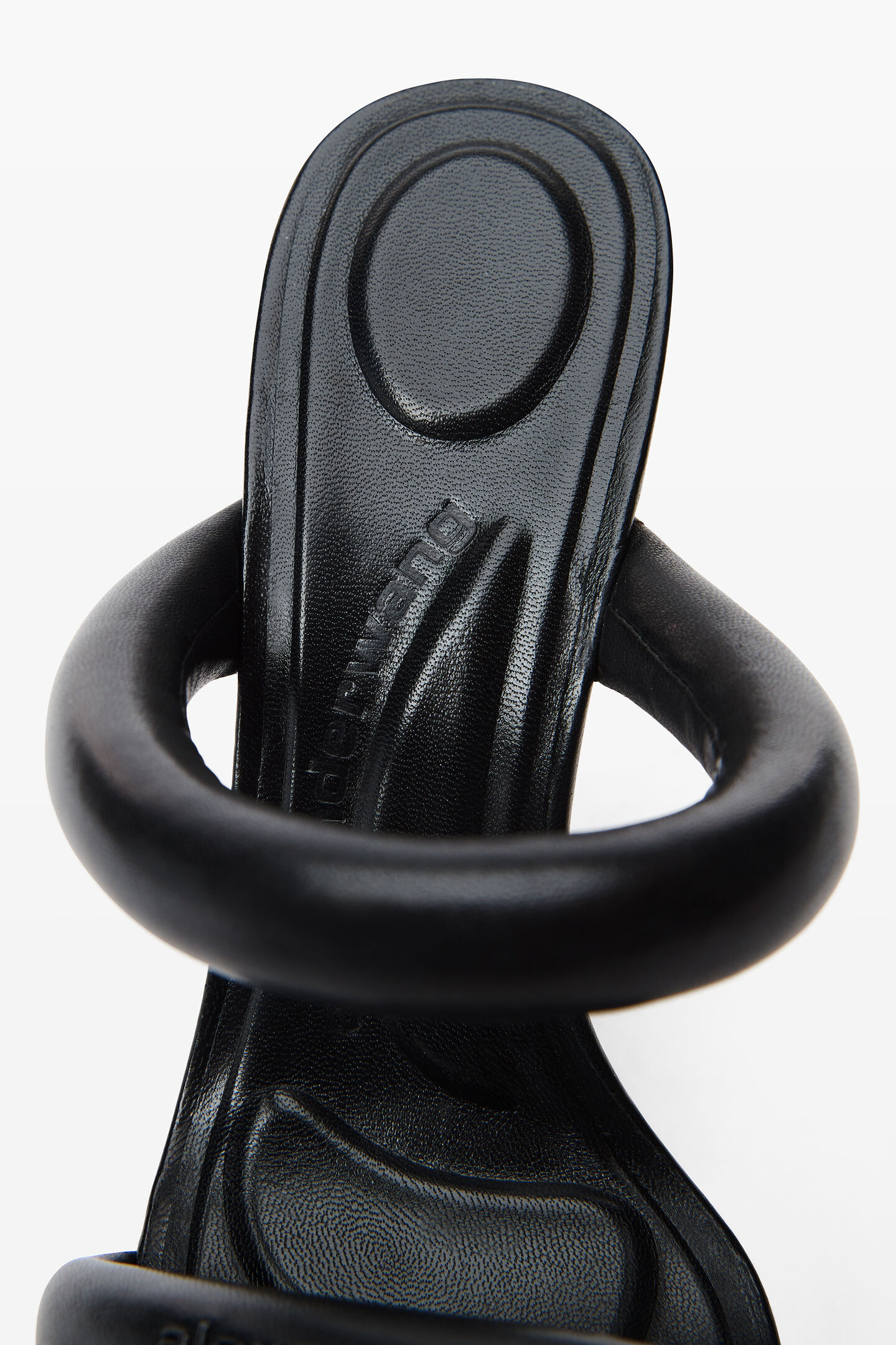 Women's Julie Tubular Sandal In Lambskin Black