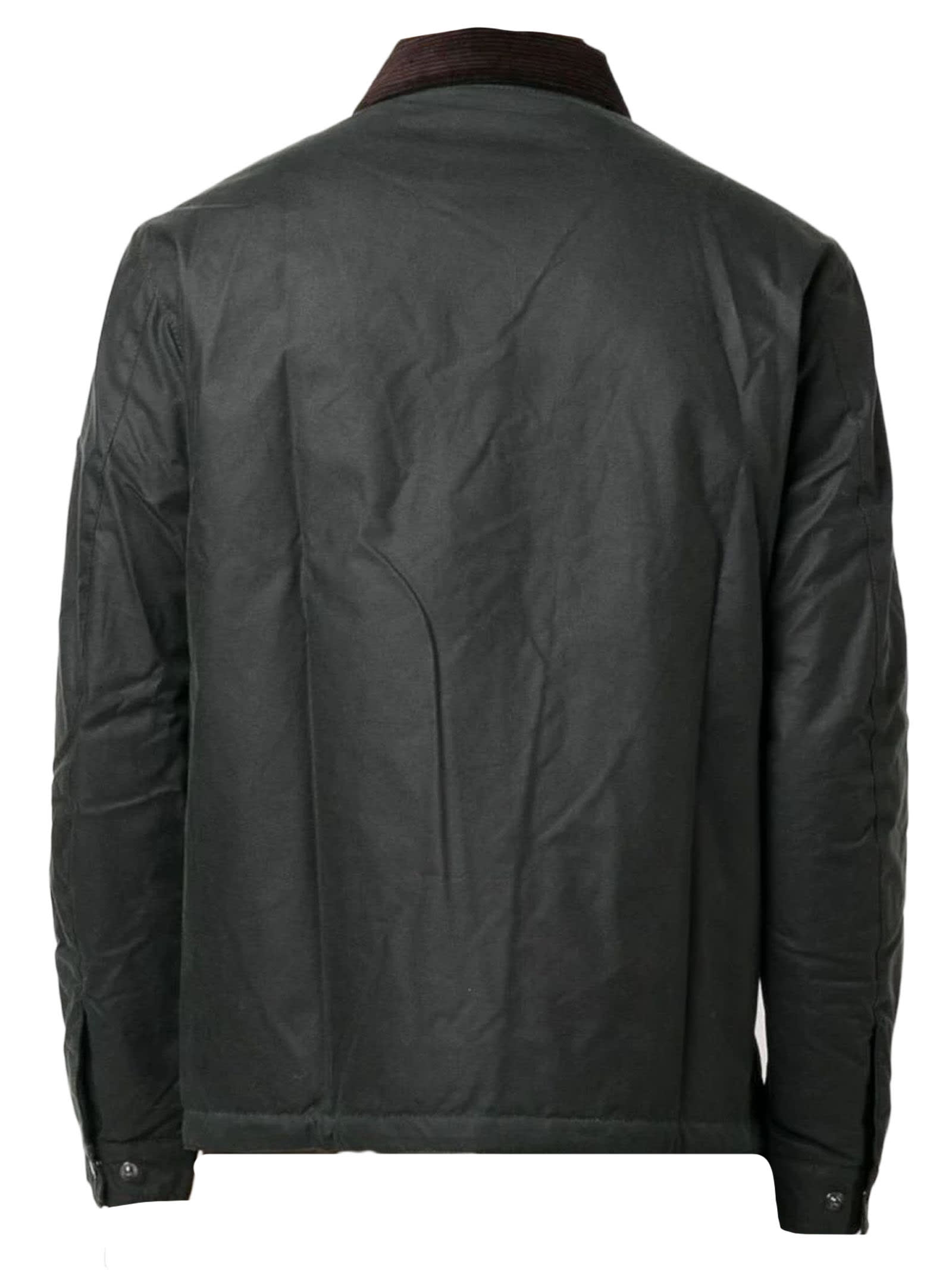 Dark Green Cotton Jacket, Wax Coated