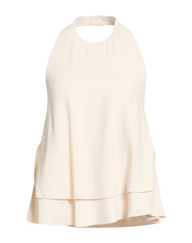 Woman Top Ivory Size 10 Viscose, Acetate