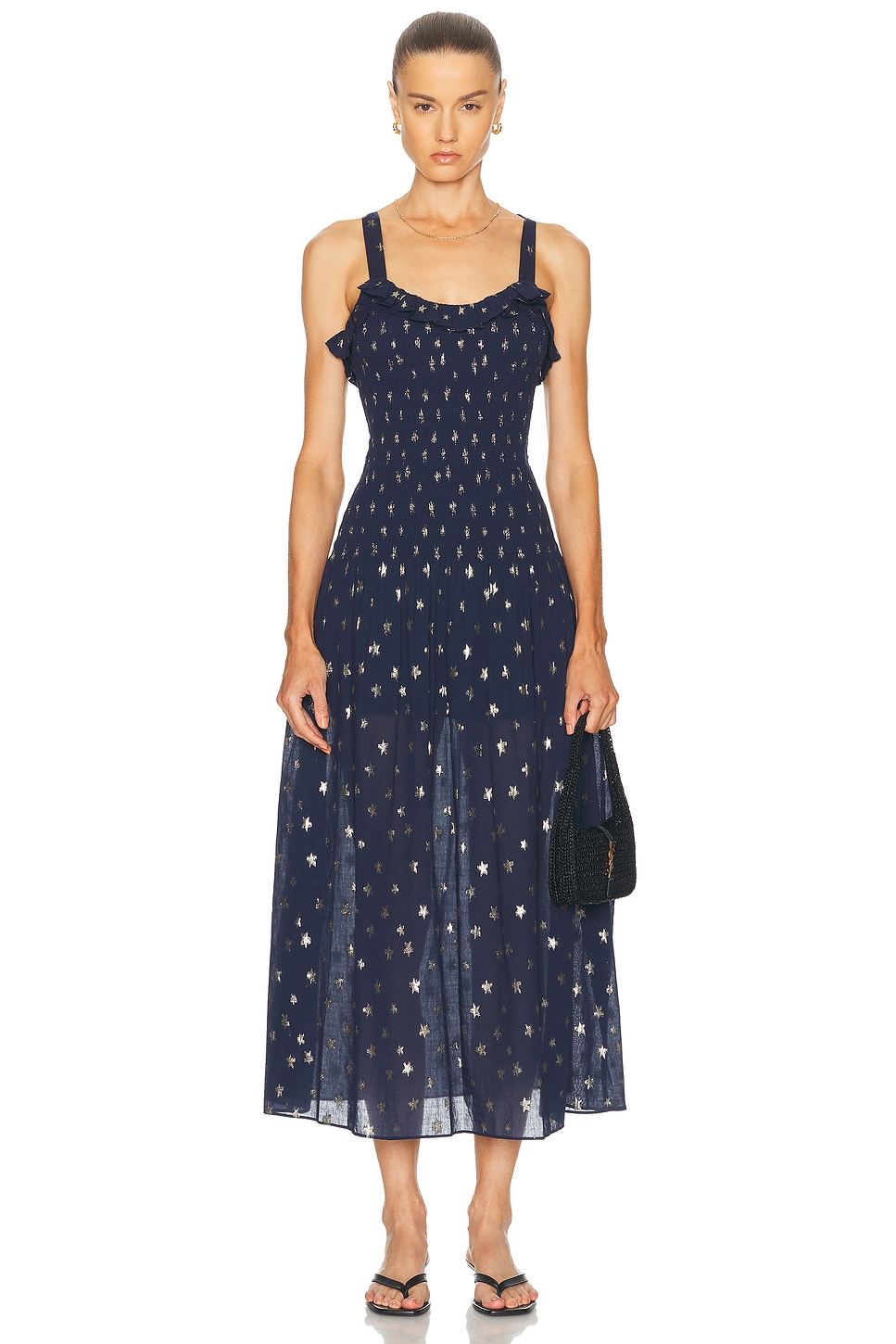 LoveShackFancy Hillaria Dress in Celestial Navy - Navy.  XS also in L