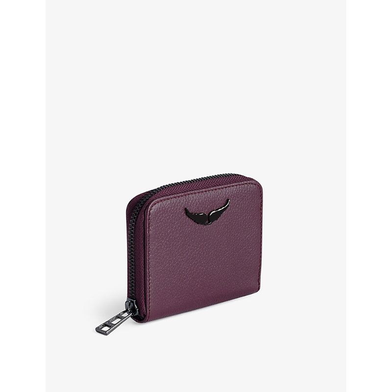 Womens Beyond ZV Mini Logo-plaque Leather Coin Purse 