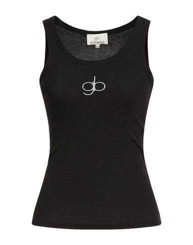 Woman Tank top Black Size S/M Polyester, Viscose, Elastane