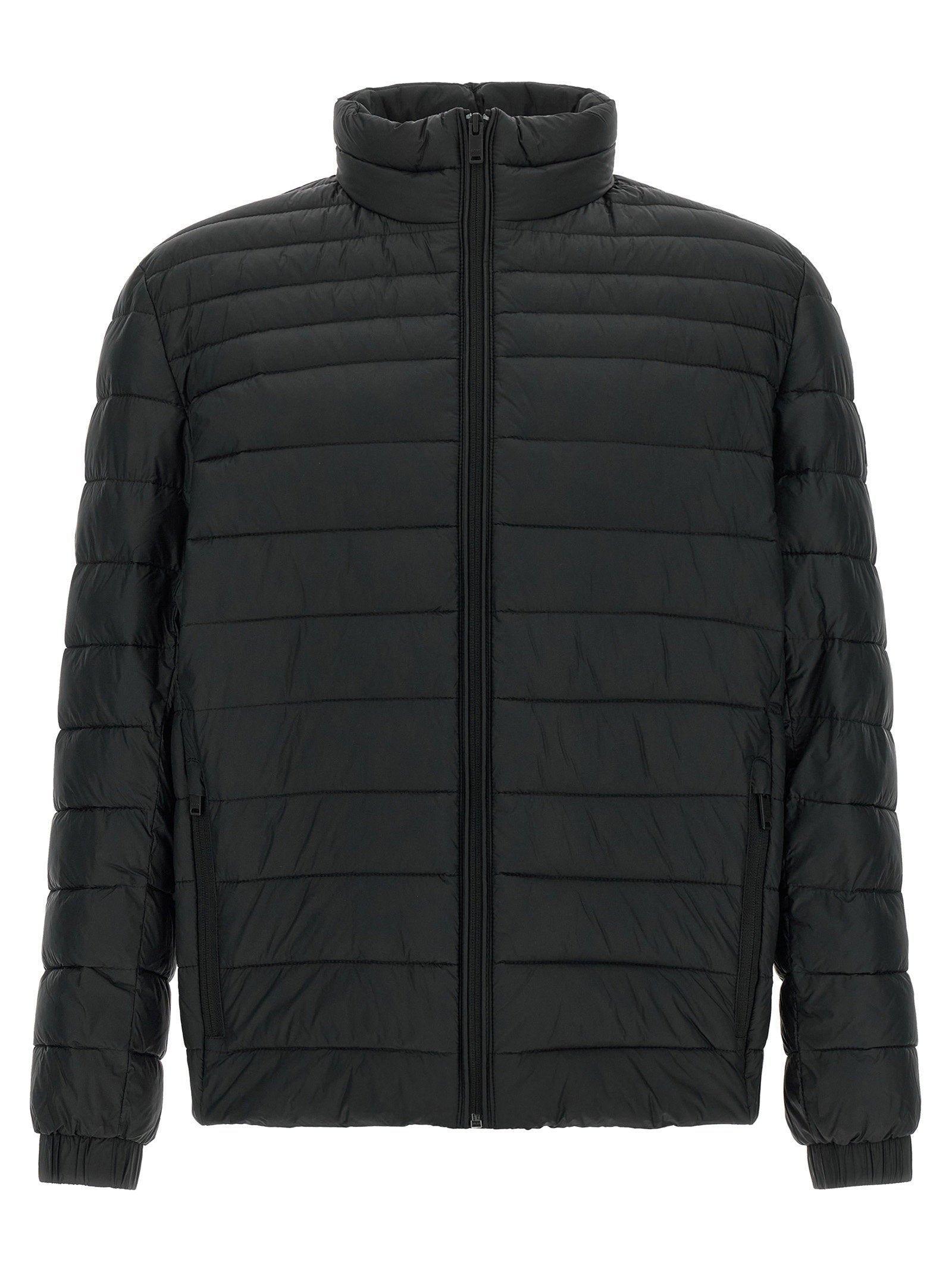 Quilted Down Down Jacket — Black