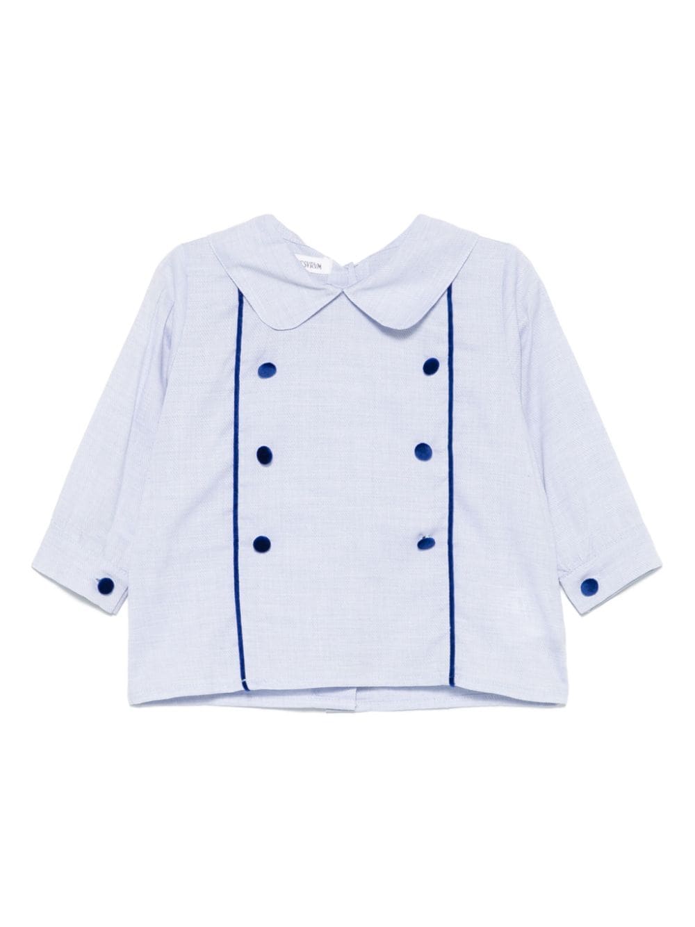 Button-detail shirt - Blue